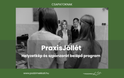 PraxisJóllét pillanatkép & támogatott fejlesztő program 5 rendelőnek